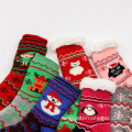 Fleece gruesos calcetines de navidad de lana